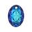 PRESTIGE Crystal, #6438 Elliptic Cut Pendant 16mm, Crystal Bermuda Blue (1 Piece)