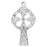 Sterling Silver Charm, Celtic Cross 20x12mm, 1 Piece