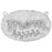 Pendant, Oval with Mom in Cursive Font 38x28.5mm, Sterling Silver (1 Piece)