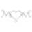 Pendant Link, Mom with Middle Heart 35.5x14.5mm, Sterling Silver (1 Piece)
