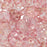 CzechMates Glass, 4-Hole QuadraLentil Beads 6mm, Transparent Topaz / Pink Luster (2.5" Tube)