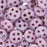 CzechMates Glass, 4-Hole QuadraLentil Beads 6mm, Opaque Lilac Luster (2.5" Tube)