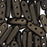 CzechMates Glass, 3-Hole Beam Beads 10x3.5mm, Metallic Dark Green Suede (2.5" Tube)