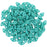 CzechMates Glass, 2-Hole Diamond Beads 4x6mm, 8 Grams, Turquoise