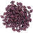 CzechMates Glass, 2-Hole Diamond Beads 4x6mm, 8 Grams, Metallic Suede Pink