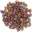 CzechMates Glass, 2-Hole Diamond Beads 4x6mm, 8 Grams, Matte Metallic Bronze Iris