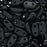 CzechMates Glass, 2-Hole Bar Beads 6x2mm, Metallic Dark Forest Suede (2.5" Tube)