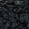 CzechMates Glass, 2-Hole Bar Beads 6x2mm, Metallic Dark Forest Suede (2.5
