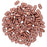 CzechMates Glass, 2-Hole Bar Beads 6x2mm, Matte Metallic Bronze Copper (2.5" Tube)