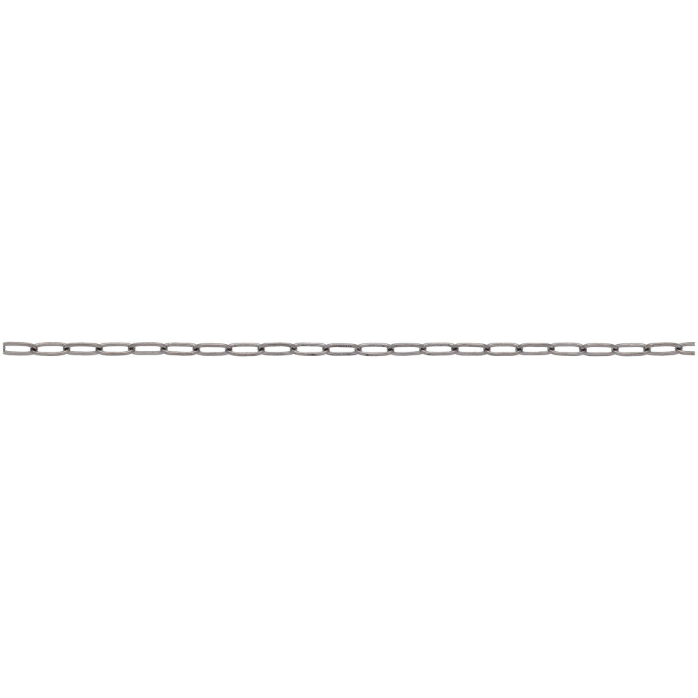 Gunmetal Paperclip Cable Chain, 5.9x1.75mm Links, by the Foot