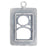 Sterling Silver Charm, Large Rectangle Cat Cut-Out 27.5x16.5mm, 1 Piece