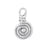 Sterling Silver Charm, Fancy Spiral 14.5x8.5mm, 1 Piece