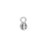 Sterling Silver Charm, Tiny Floral Flower 6.2x3.6mm, 1 Piece