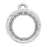 Sterling Silver Charm, Rivoli Filigree Setting 18.9x16.1mm, 1 Piece