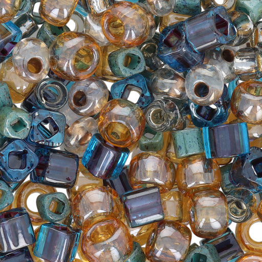 Limited Edition Toho Multi-Shape Glass Beads, Topaz Sky Seed Bead Mix Assortment (1 Tube)