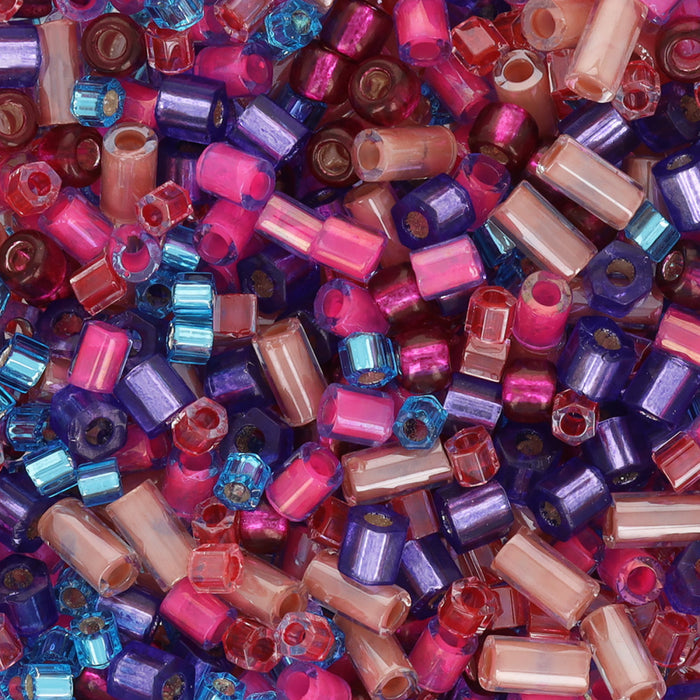 Limited Edition Toho Multi-Shape Glass Beads, Electric Groove Seed Bead Mix Assortment (1 Tube)
