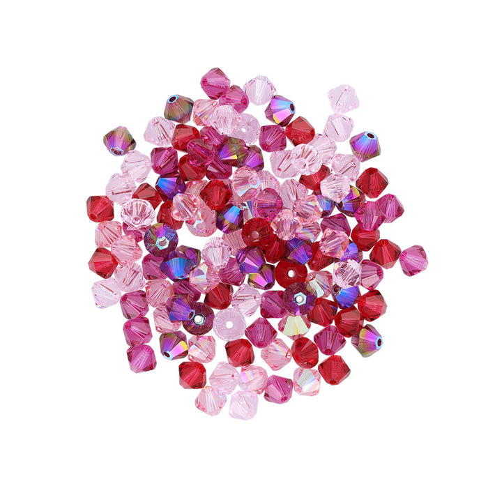 PRESTIGE 5328 4mm Bicone Valentine's Day Crystal Designer Bead Blend