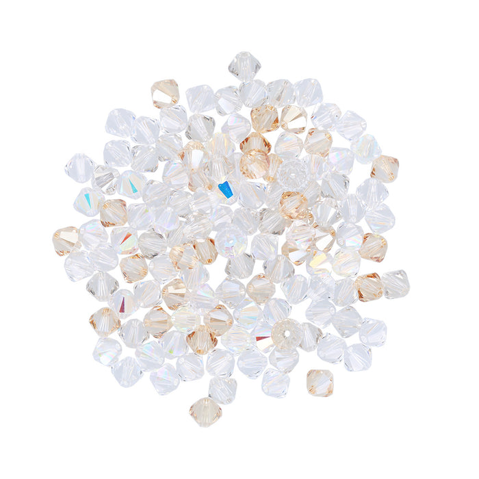 PRESTIGE Swarovski 5328 4mm Bicone Bridal Bling Crystal Designer Bead Blend