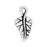 TierraCast Fine Silver Plated Pewter Ivy Leaf Charm 16mm (1)
