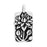 TierraCast Fine Silver Plated Pewter Floating Lotus Charm 17mm (1 pcs)