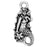 Pewter Charm, Mermaid 23mm, Antiqued Silver Plated, By TierraCast (1 Piece)