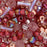 Toho Multi-Shape Glass Beads 'Kokoro' Mauve/Gold Color Mix 8 Gram Tube