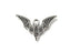 Antique Silver Gothic Bat Charm 25x16mm