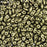 Czech Glass MiniDuo, 2-Hole Beads 2x4mm, Gold Metallic Suede  (2.5 Inch Tube)