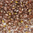 Czech Glass MiniDuo, 2-Hole Beads 2x4mm, Apollo Gold  (2.5 Inch Tube)