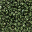 Czech Glass MiniDuo, 2-Hole Beads 2x4mm, Metallic Green  (2.5 Inch Tube)