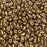 Czech Glass MiniDuo, 2-Hole Beads 2x4mm, Transparent Bronze  (2.5 Inch Tube)