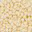 Czech Glass MiniDuo, 2-Hole Beads 2x4mm, Opaque Champagne Luster  (2.5 Inch Tube)