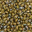 Czech Glass MiniDuo, 2-Hole Beads 2x4mm, Opaque Olive Bronze Vega  (2.5 Inch Tube)