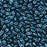 Czech Glass MiniDuo, 2-Hole Beads 2x4mm, Steel Blue Pearl Coat  (2.5 Inch Tube)