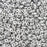 Czech Glass MiniDuo, 2-Hole Beads 2x4mm, Matte Metallic Silver  (2.5 Inch Tube)