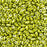 Czech Glass MiniDuo, 2-Hole Beads 2x4mm, Metalust Yellow Gold  (2.5 Inch Tube)
