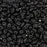 Czech Glass MiniDuo, 2-Hole Beads 2x4mm, Matte Jet   (2.5 Inch Tube)