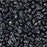 Czech Glass MiniDuo, 2-Hole Beads 2x4mm, Jet Hematite (2.5 Inch Tube)