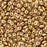 Czech Glass MiniDuo, 2-Hole Beads 2x4mm, Crystal Bronze Pale Gold (2.5 Inch Tube)