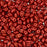 Czech Glass MiniDuo, 2-Hole Beads 2x4mm, Chalk Lava Red (2.5 Inch Tube)
