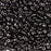 Czech Glass MiniDuo, 2-Hole Beads 2x4mm, Jet (2.5 Inch Tube)
