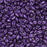 Czech Glass MiniDuo, 2-Hole Beads 2x4mm, Metallic Purple Suede (2.5 Inch Tube)