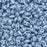 Czech Glass MiniDuo, 2-Hole Beads 2x4mm, Chalk Blue Luster (2.5 Inch Tube)