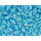 Czech Glass GemDuo, 2-Hole Diamond Shaped Beads 8x5mm, Blue Turquoise  (2.5" Tube)
