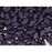 Czech Glass GemDuo, 2-Hole Diamond Shaped Beads 8x5mm, Metallic Suede Dark Purple  (2.5" Tube)