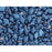 Czech Glass GemDuo, 2-Hole Diamond Shaped Beads 8x5mm, Metallic Suede Blue  (2.5" Tube)