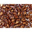 Czech Glass GemDuo, 2-Hole Diamond Shaped Beads 8x5mm, Opaque Red Bronze Luster  (2.5" Tube)