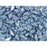 Czech Glass GemDuo, 2-Hole Diamond Shaped Beads 8x5mm, Opaque Blue Luster  (2.5" Tube)