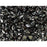 Czech Glass GemDuo, 2-Hole Diamond Shaped Beads 8x5mm, Jet Picasso  (2.5" Tube)