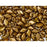 Czech Glass GemDuo, 2-Hole Diamond Shaped Beads 8x5mm, Opaque Yellow Bronze Picasso  (2.5" Tube)